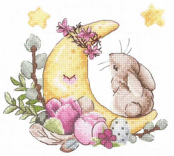 Набор для вышивания нитками Сделай своими руками, Весенние мечты, 14х13 см