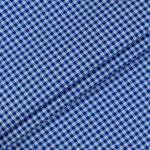 Ткань для пэчворка Peppy Бабушкин сундучок, отрез 50х55 см, 140 г/м², БС-50 клетка синий, Peppy