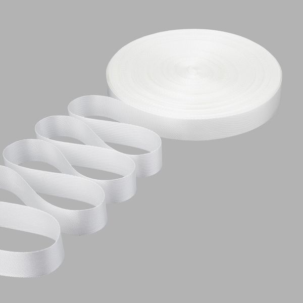 Стропа (ременная лента) 25 мм / 45.72 метра, [11.19 г/пог.м], белый, 3Al356