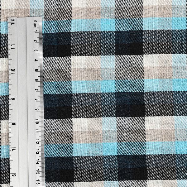 Фланель рубашечная 150 г/м², 150 см / 2 метра, TBY.Fl.T303.10.2, цв.10 голубой