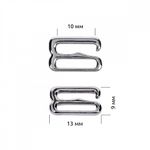 Крючки для купальника металл 10.0 мм, 910.SW цв.никель, уп.100 шт