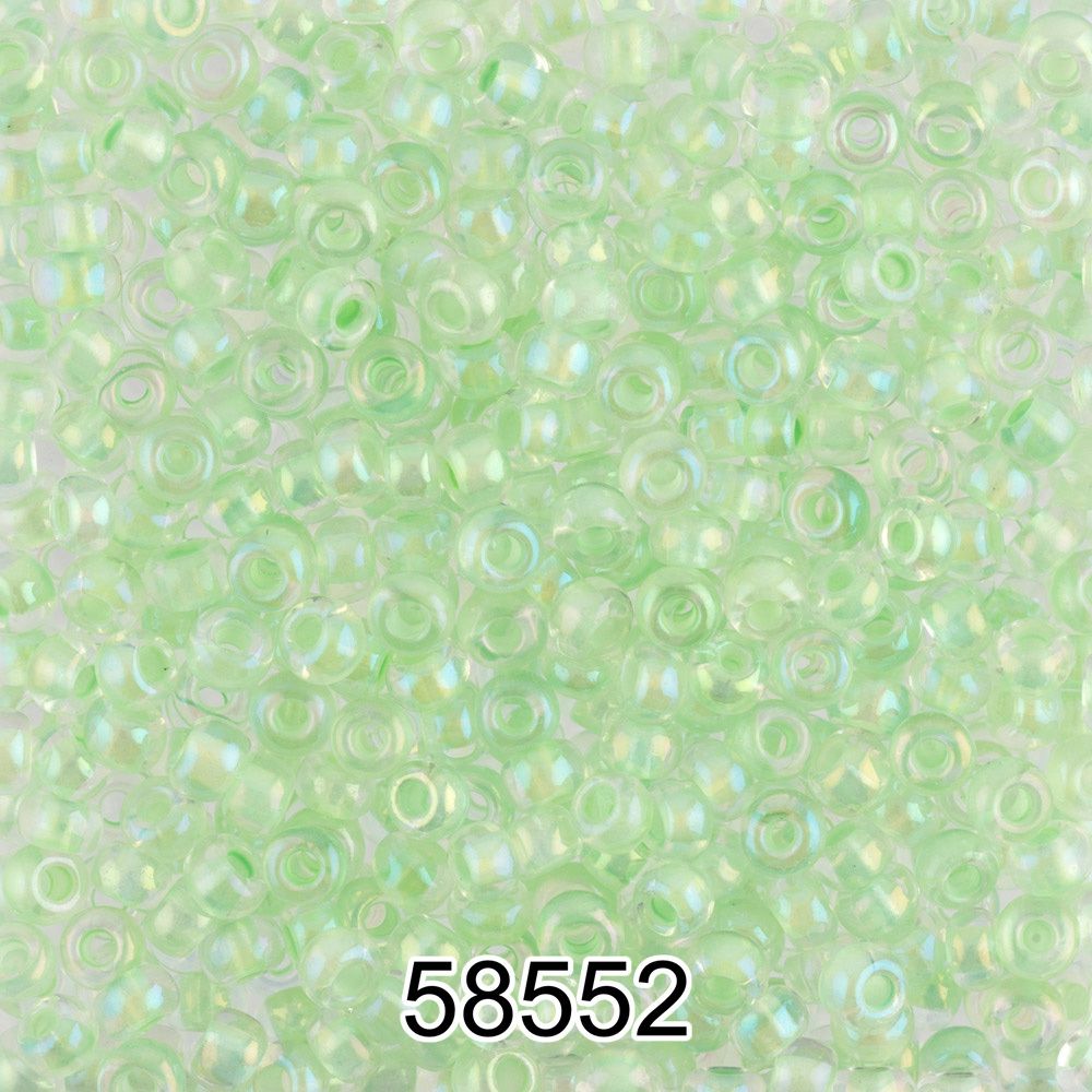Бисер Preciosa круглый 10/0, 2.3 мм, 500 г, 58552 (Ф554) св.зеленый