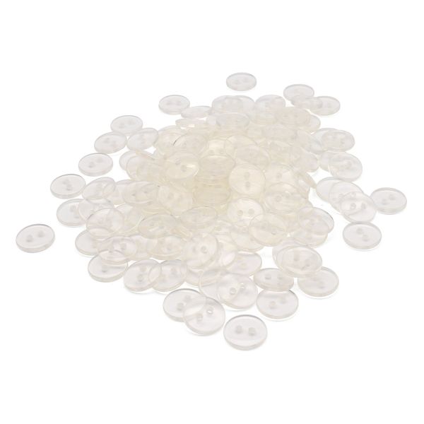 Пуговицы 2 прокола 20L, 13 мм, (clear (прозрачный)), CB-K-15, 144 шт