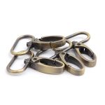 Карабин металл 30.0 мм (49х38 мм), тертая бронза, ГУ12849, 4 шт