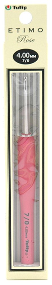 Крючок для вязания с ручкой Tulip Etimo Rose 4мм, TER-08e /TOS/