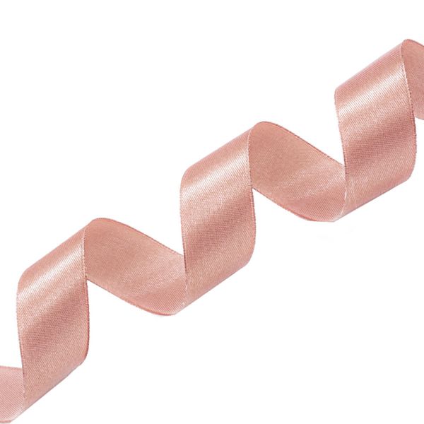 Лента атласная 1-сторонняя 25.0 мм / 22.86±1 метров, 066 розово-бежевый, Globus