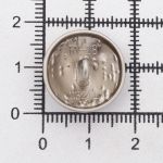 Пуговицы на ножке 28L=18 мм, металл, M.Silver (матовый серебристый), 10 шт, MP21