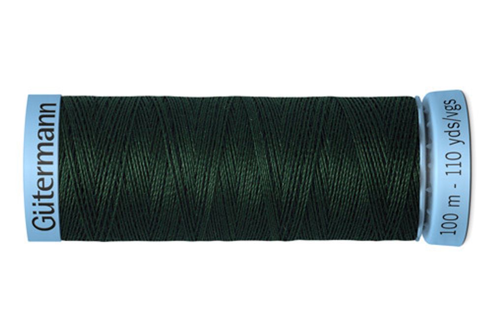Нитки шелковые Gutermann Silk S303, 100м, 472 т.бутылочный, 5 катушек /TOS/