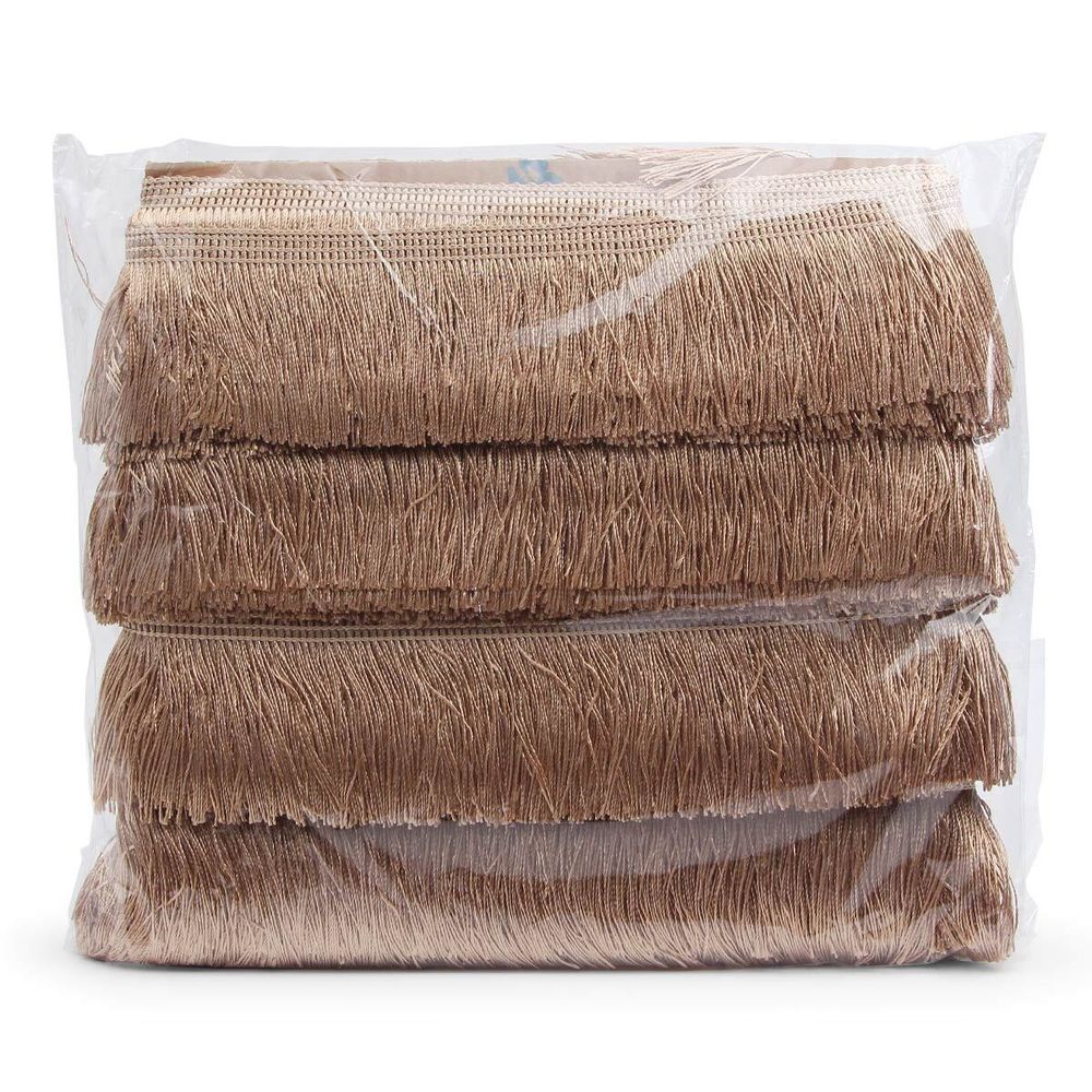 Бахрома отделочная 63.0 мм / 25 метров, 189 беж/золотой/A673 св.песочный