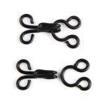 Крючки пришивные 9 мм, сталь, черные, 14 шт, Pony