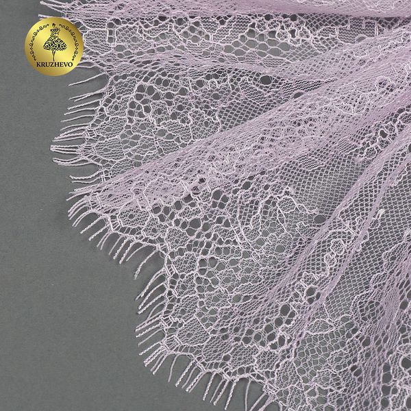 Кружево шантильи (реснички) 170 мм, A88 цв.F165 нежная сирень, 3 метра, Kruzhevo