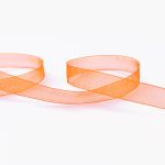 Лента капроновая (органза) 15.0 мм / 22.8±1 метра, 024 т. оранжевый, Blitz OR-15