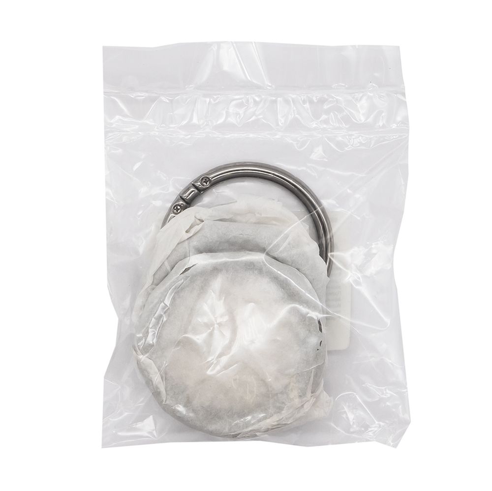 Кольцо разъемное металл на винтах 40 мм (50 мм внешн.), чер.никель, 4 шт, BIG