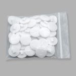 Пуговицы на ножке 28L (18мм) (White (белый)), 48 шт