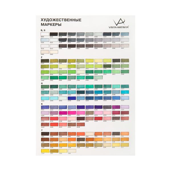 Выкраска маркеров Vista-Artista