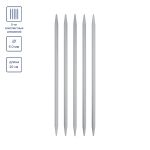 Спицы чулочные металл ⌀6.0 мм, 20 см, 5 шт, Gamma KN5