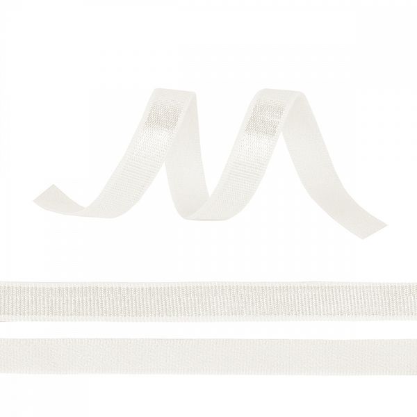 Резинка бельевая (бретелечная) 8.0 мм / 25 метров, F102 сумрачно-белый