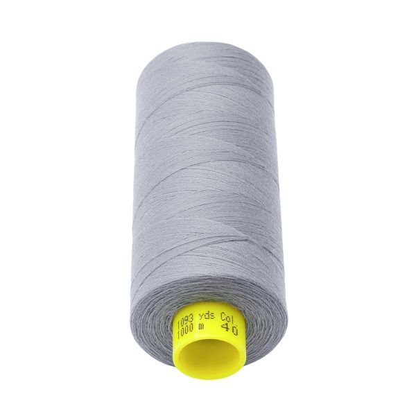 Нитка особо тонкая Gutermann Mara №150 (150/2), 1000 м, 713953, цв. 040 пепельно-серый, 1 катушка