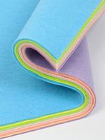 Фетр листовой мягкий (набор) 1 мм, 20х30 см, FLT-SA15, 10 листов, пастельное ассорти, Magic4Hobby