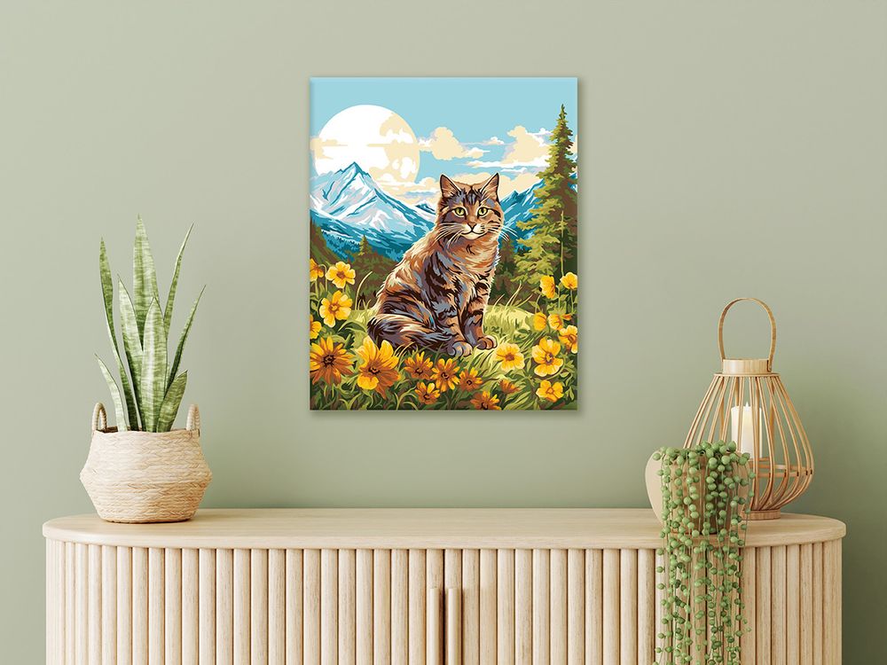 Картина по номерам Фрея PNB/PL-251, Кот на природе, 50х40 см