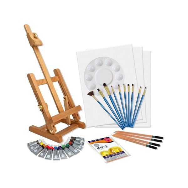 Краска акриловая Daler Rowney набор Simply с мольбертом 12 цв.х12 мл, Daler Rowney 126500201