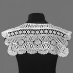 Пришивной кружевной воротник 46х44 см, цв.белый, 1 шт, диз.13/181, Kruzhevo