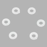 Кольцо уплотнительное пластик под кнопку ⌀3 мм (внешн. 10 мм), ВТ-2, ≈100 шт, New Star
