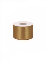 Лента атласная 1-сторонняя 50.0 мм / 22.5±1 метра, 3023 т.золотой, Magic4Hobby