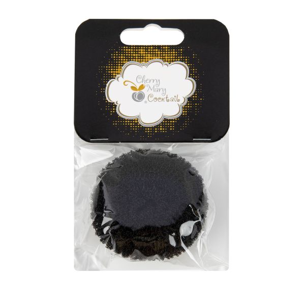 Бублик для волос ⌀6±0.5 см, 5 шт, №01 чёрный, Cherry Mary VX07057