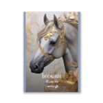 Блокнот на скобе, A5 48 л. 12 шт клетка, Королевский конь 01737, Б262 Светоч