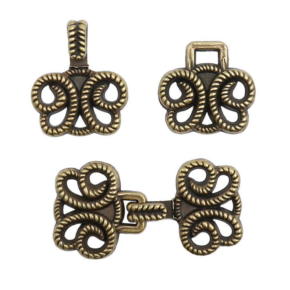 Крючки пришивные декоративные 25х14 мм, ob, 10 шт