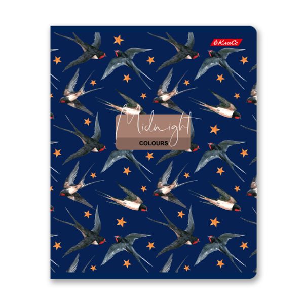 Тетрадь ученическая общая, выборочные блёстки, A5+ 80 л. на скобе 65 г/м², белизна 100%, 5 шт, клетка в термоусадочной пленке, 000483 Вальс цветов, Светоч 80ТСК5_5_2_1