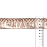 Бахрома отделочная 35.0 мм / 16 метров, 107 бежевый, Gamma А-06