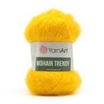 Пряжа YarnArt (ЯрнАрт) Mohair trendy / уп.5 мот. по 100 г, 220м, 136 желтый