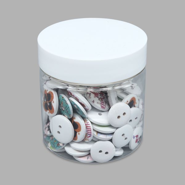 Украшения декоративные пуговицы деревянные Ассорти, 15-18 мм, 100 шт