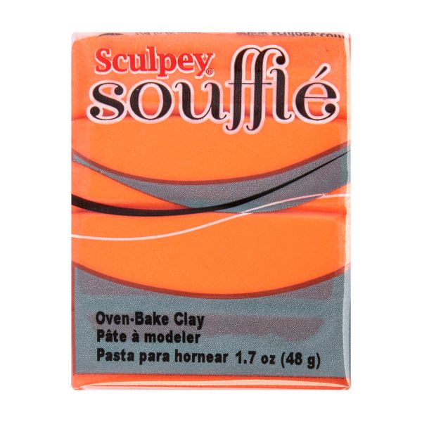 Полимерная глина 48 г, 6009 мандариновый, Sculpey SU