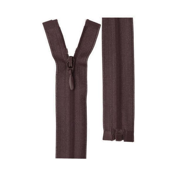 Молния спираль потайная плательная Т3 (3 мм) 1 зам., разъем., 35 см, 294 шоколадный, G103L Gamma, 10 шт
