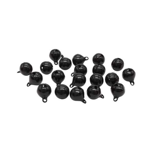 Бубенчики 12 мм, 20 шт, черные