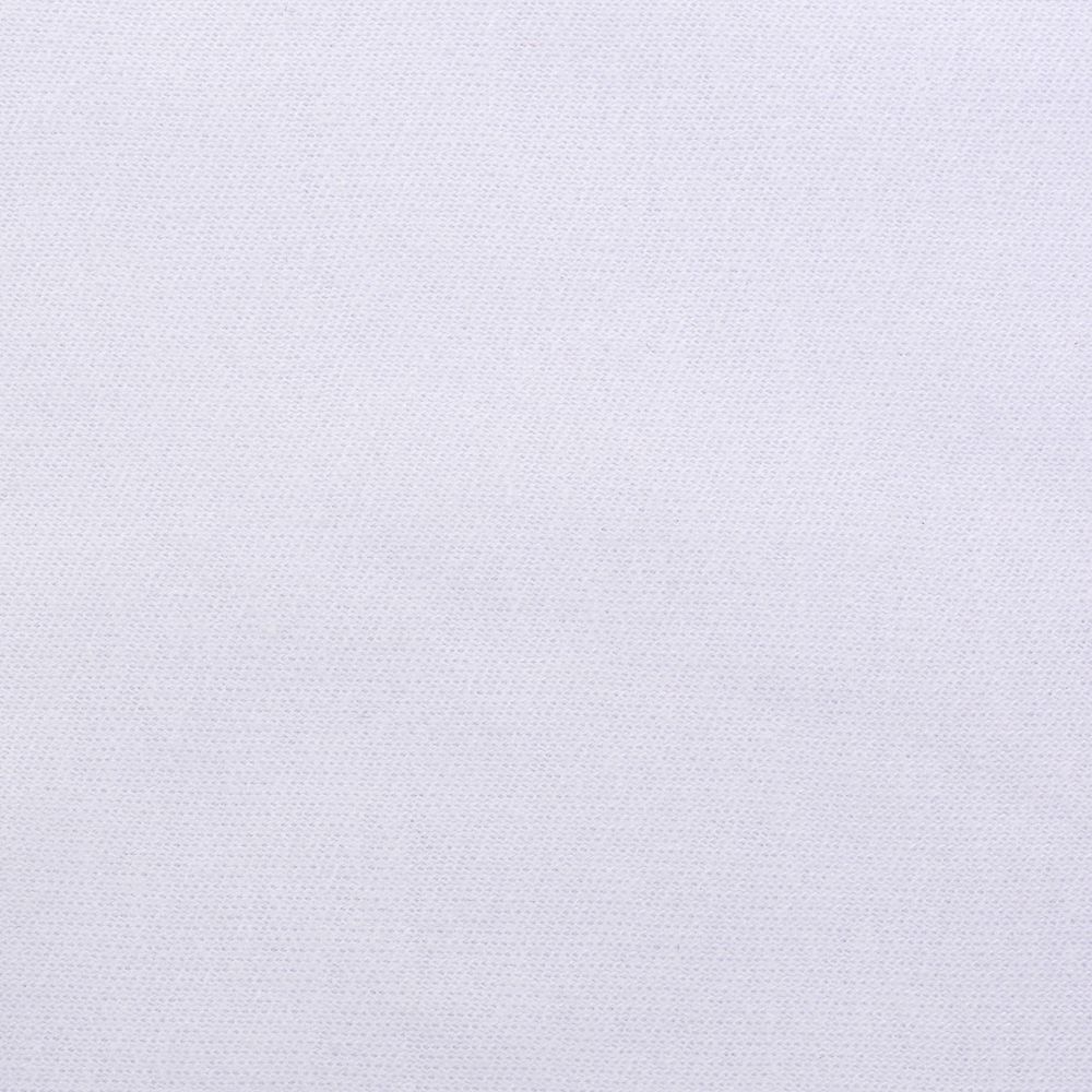 Ткань трикотаж 230гр/м² 98% хлопок 2% эласт, шир. 185 см, цв. 02 белый, уп. 1м