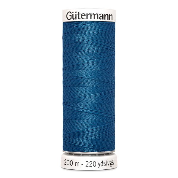 Нитки универсальные Gutermann Sew-all, 200м, 966 св.синяя бирюза, 5 катушек