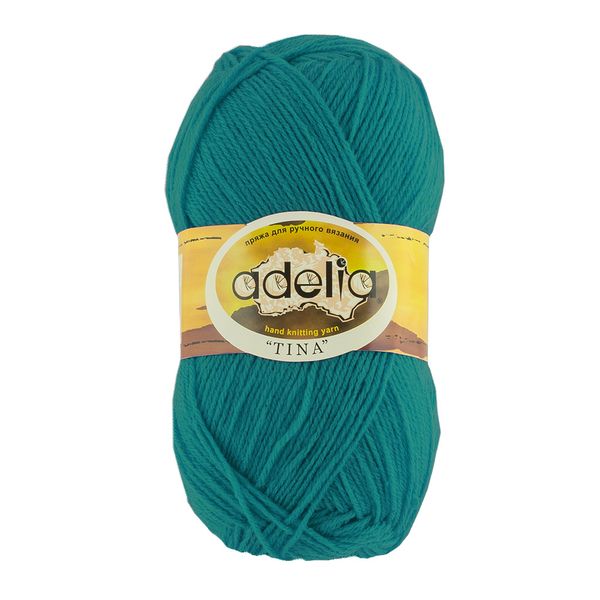 Пряжа Adelia Tina / уп.5 мот. по 100г, 308м, 059 морская волна
