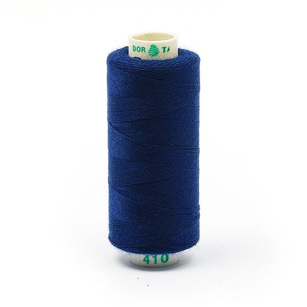 Нитки швейные бытовые Dor Tak 40/2, 366 м / 10 кат., 410 синий