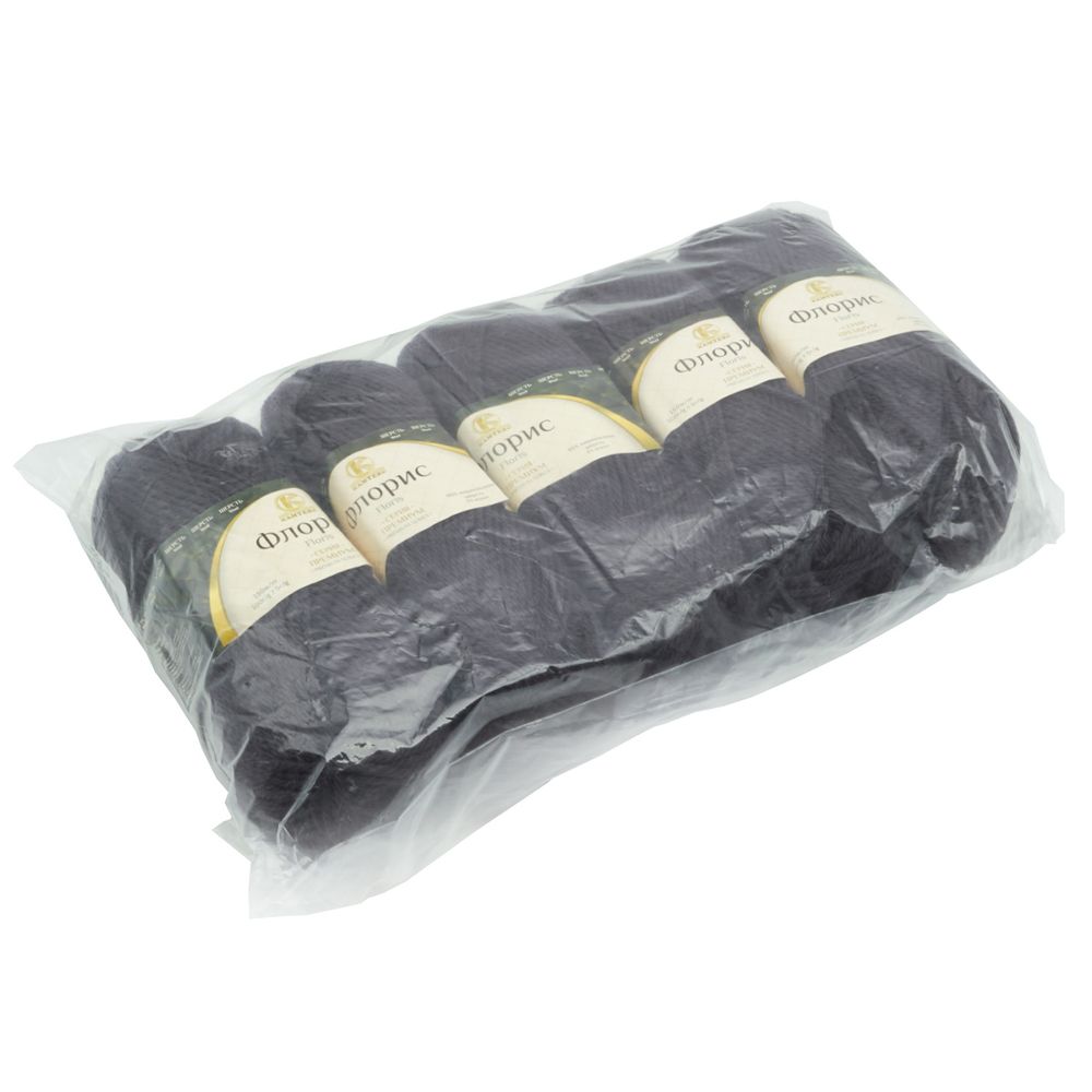 Пряжа Камтекс Флорис / уп.5 мот. по 100 г, 150 м, 137 маренго