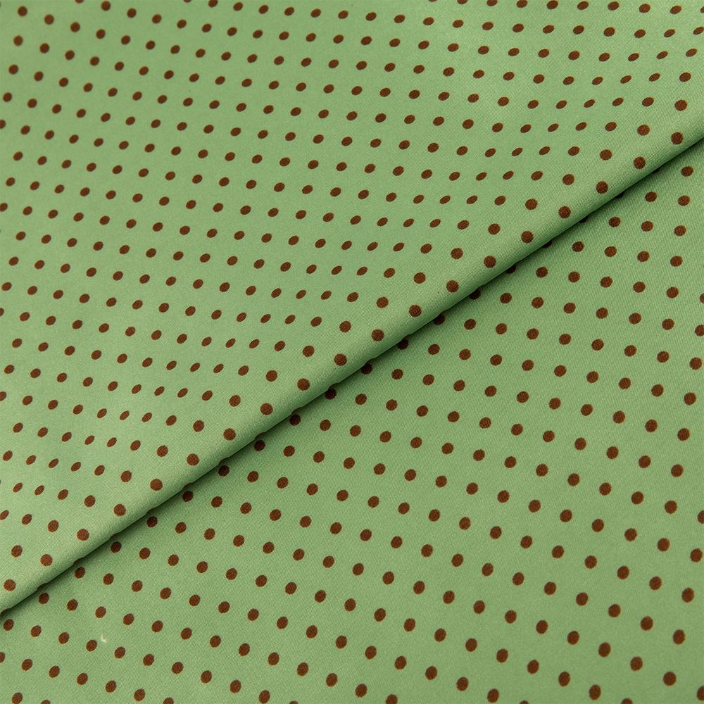 Ткань блузочная Poly satin 75 г/м², 200х145 см, 12 морская волна/коричневый, Gamma PSS-002