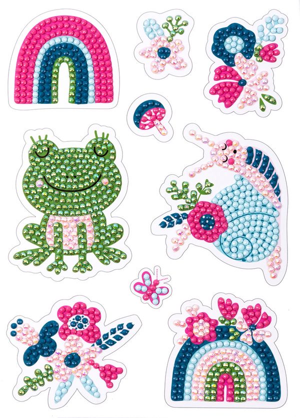 Алмазная (кристальная) мозаика Фрея, наклейки Чудеса природы 14х19.5 см