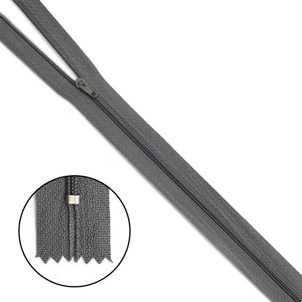 Молния спираль (витая) Т3 (3 мм) 1 зам., н/раз., 50 см, п/автомат, 275 серый, 10 шт