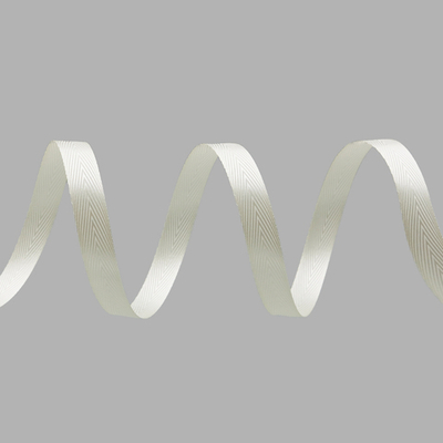 Лента декоративная ёлочка 15.0 мм / 20±1 метров, 02 молочный