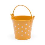 Ведро в горошек 6х5,3см (желтый), AR004-1