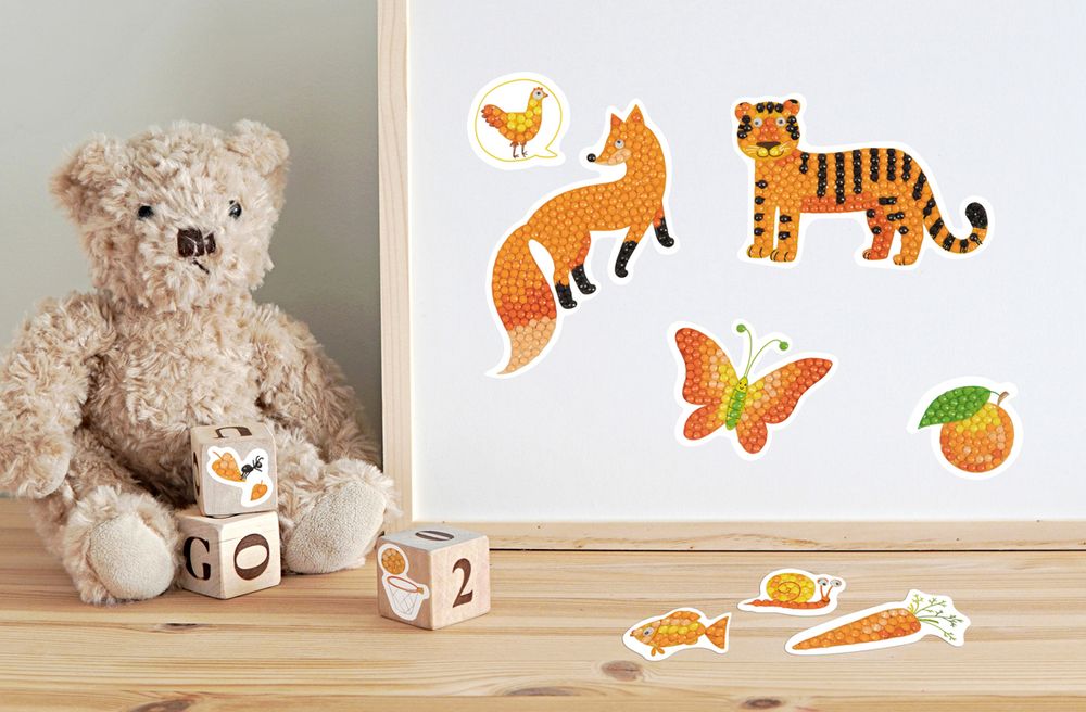 Наклейки декоративные Фрея ALVN-118, Оранжевое настроение, 19.5х14 см