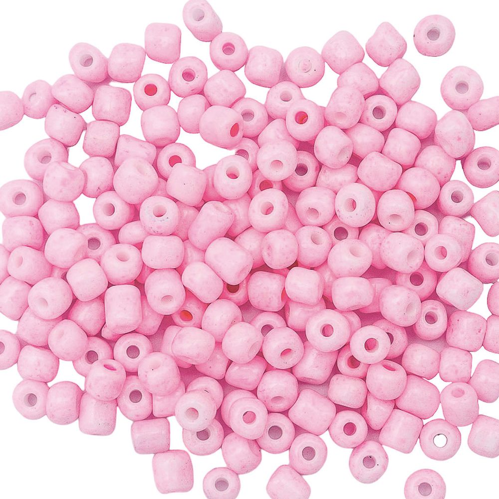Бисер Astra&Craft 6/0 (4.1 мм), 150 г (10х15 г), цв. 966 (55)-О яр.розовый/непрозрачны